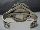 Huge Dynamic Vintage Native American Jewelry Navajo Turquoise Sterling Silver Bracelet Old Cuff-Nativo Arts