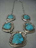 Huge & Heavy!! Vintage Navajo Royston Turquoise Sterling Native American Jewelry Silver Bracelet-Nativo Arts
