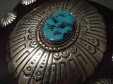Huge Huge Huge Vintage Navajo Turquoise Native American Jewelry Silver Ketoh Bracelet-Nativo Arts