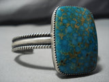 Huge!! Intense Spiderweb Turquoise Vintage Native American Jewelry Navajo Sterling Silver Bracelet Old-Nativo Arts
