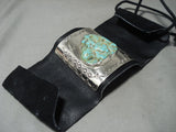 Huge Men's Vintage Navajo 'Royston Chunk Turquoise' Native American Jewelry Silver Ketoh Bracelet-Nativo Arts