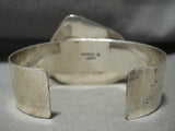 Huge Modernistic Naqvajo Pilot Mntn Turquoise Native American Jewelry Silver Bracelet-Nativo Arts