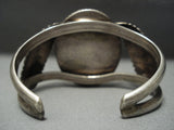 Huge Petrified Wood Vintage Navajo Sterling Native American Jewelry Silver Bracelet-Nativo Arts