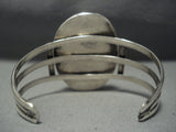 Huge Sky Blue Turquoise Vintage Navajo Sterling Native American Jewelry Silver Bracelet-Nativo Arts