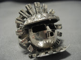 Huge Sterling Silver Dancer Ring-Nativo Arts