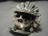Huge Sterling Silver Dancer Ring-Nativo Arts
