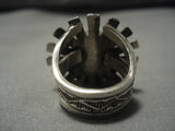 Huge Sterling Silver Dancer Ring-Nativo Arts