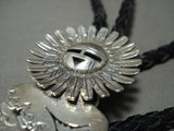 Huge 'Top Quality' Hand Carved Kachina Pubelo Vintage Navajo Native American Jewelry Silver Kachina-Nativo Arts
