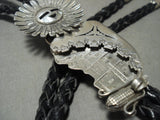 Huge 'Top Quality' Hand Carved Kachina Pubelo Vintage Navajo Native American Jewelry Silver Kachina-Nativo Arts