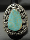 Huge Tso Family Royston Turquoise Native American Jewelry Silver Ring-Nativo Arts
