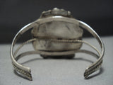 Huge!! Vintage Native American Jewelry Navajo Carico Lake Turquoise Sterling Silver Bracelet Old-Nativo Arts