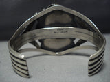 Huge! Vintage Native American Jewelry Navajo Green Spider Turquoise Sterling Silver Bracelet Old-Nativo Arts