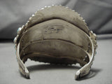 Huge Vintage Native American Navajo Royston Turquoise Sterling Silver Bracelet Old-Nativo Arts