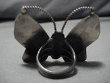 Huge!! Vintage Native American Navajo Tiger's Eye Sterling Silver Nativw American Ring-Nativo Arts