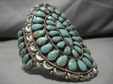 Huge! Vintage Native American Navajo Zuni Dan Wauneka Royston Turquoise Sterling Silver Bracelet-Nativo Arts