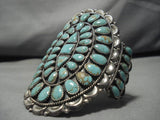 Huge! Vintage Native American Navajo Zuni Dan Wauneka Royston Turquoise Sterling Silver Bracelet-Nativo Arts
