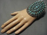 Huge! Vintage Native American Navajo Zuni Dan Wauneka Royston Turquoise Sterling Silver Bracelet-Nativo Arts
