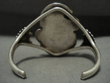 Huge Vintage Navajo Bird Eye Spider Turquoise Native American Jewelry Silver Bracelet-Nativo Arts