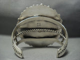 Huge Vintage Navajo Bisbee Turquoise Sterling Native American Jewelry Silver Bracelet-Nativo Arts