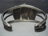 Huge Vintage Navajo Blue Turquoise Sterling Native American Jewelry Silver Bracelet Old-Nativo Arts