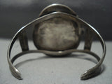 Huge!! Vintage Navajo Green Turquoise Sterling Native American Jewelry Silver Bracelet-Nativo Arts