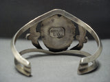 Huge Vintage Navajo Kachina Turquoise Sterling Silver Native American Jewelry Bracelet-Nativo Arts