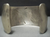 Huge Vintage Navajo Native American Jewelry jewelry Sterling Silver Dancing Mudhead Bracelet Old-Nativo Arts
