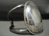 Huge Vintage Navajo 'Native American Jewelry Silver Sphere' Sterling Bracelet Old Pawn-Nativo Arts
