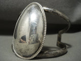 Huge Vintage Navajo 'Native American Jewelry Silver Sphere' Sterling Bracelet Old Pawn-Nativo Arts