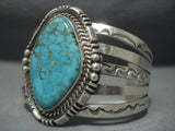 Huge Vintage Navajo Royston Turquoise Sterling Native American Jewelry Silver Bracelet-Nativo Arts