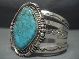Huge Vintage Navajo Royston Turquoise Sterling Native American Jewelry Silver Bracelet-Nativo Arts