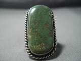 Huge Vintage Navajo Royston Turquoise Sterling Native American Jewelry Silver Ring-Nativo Arts