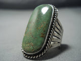 Huge Vintage Navajo Royston Turquoise Sterling Native American Jewelry Silver Ring-Nativo Arts