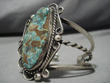 Huge!! Vintage Navajo Royston Turquoise Sterling Silver Native American Bracelet-Nativo Arts