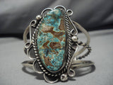 Huge!! Vintage Navajo Royston Turquoise Sterling Silver Native American Bracelet-Nativo Arts