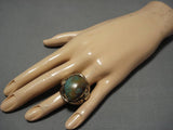 Huge!! Vintage Navajo Royston Turquoise Sterling Silver Ring Old Native American-Nativo Arts