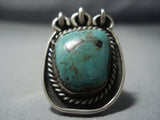 Huge Vintage Navajo Sterling Native American Jewelry Silver Ring-Nativo Arts