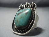 Huge Vintage Navajo Sterling Native American Jewelry Silver Ring-Nativo Arts