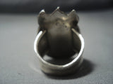 Huge Vintage Navajo Sterling Native American Jewelry Silver Ring-Nativo Arts