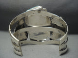 Huge Vintage Navajo Turquoise Sterling Native American Jewelry Silver Bracelet-Nativo Arts