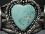 Huge Vintage Navajo Turquoise Sterling Silver Native American Jewelry Bracelet Old-Nativo Arts