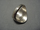 Huge Vintage Real 14k Gold Sterling Silver Native American Navajo Ring Old-Nativo Arts