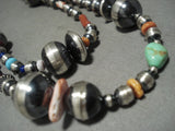 Hundreds Of Handmade Native American Jewelry Silver Beads Coral Turquoise Native American Jewelry Silver Wrap Necklace-Nativo Arts
