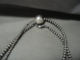 Hundreds Of Handmade Native American Jewelry Silver Beads Navajo Sterling Native American Jewelry Silver Necklace-Nativo Arts