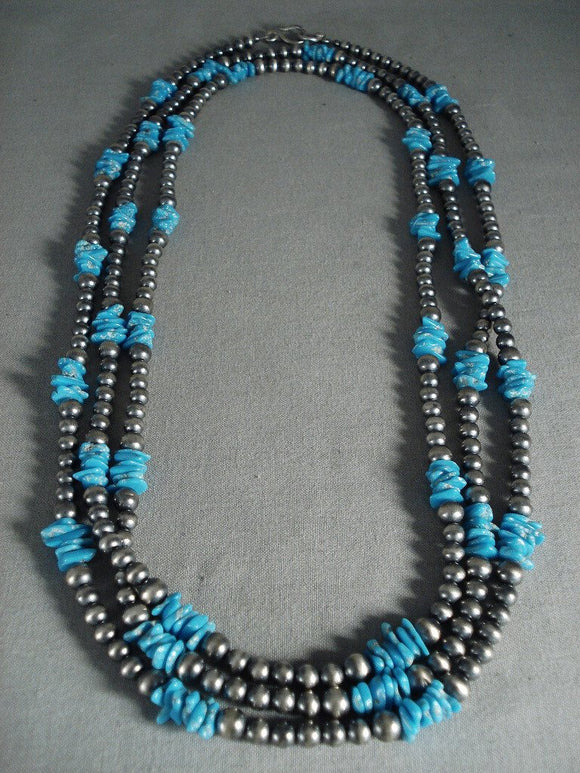 Navajo Native American Silver Jewelry Necklace C4499-01 - Adobe Gallery,  Santa Fe