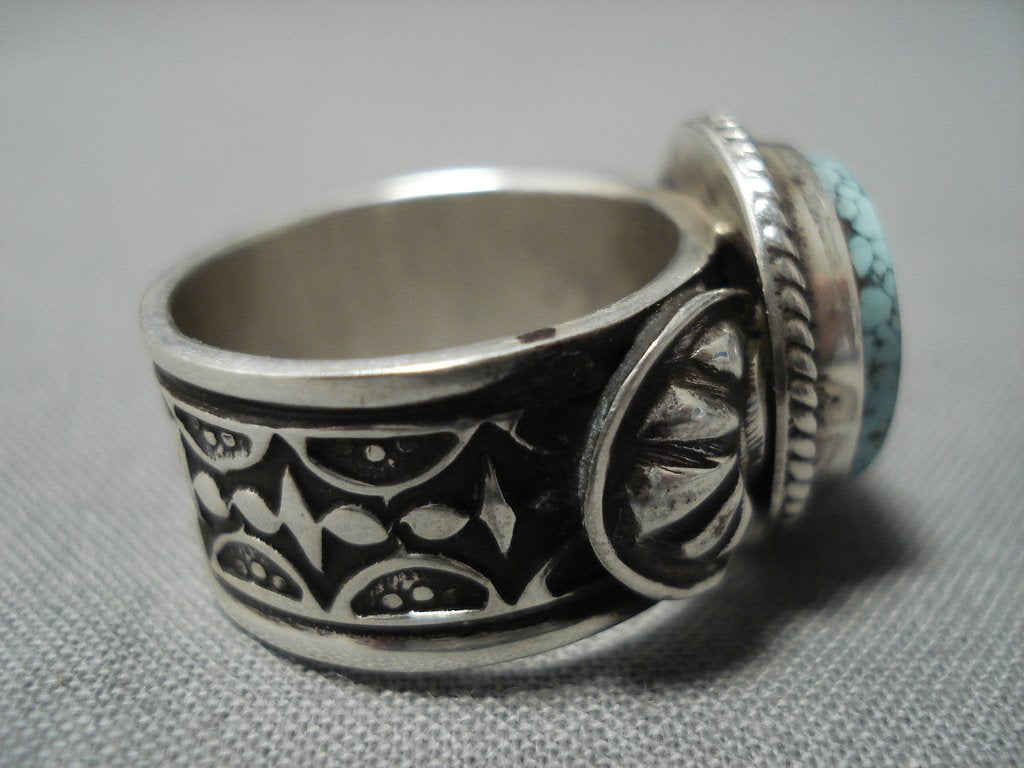 Important #8 Turquoise Vintage Native American Jewelry Navajo 