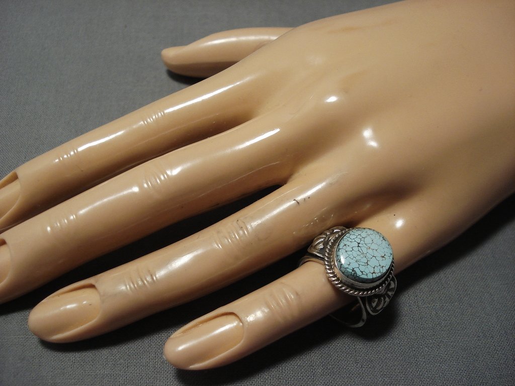 Important #8 Turquoise Vintage Native American Jewelry Navajo