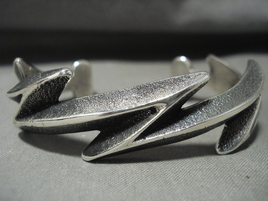 Important Aaron Anderson 'Native American Jewelry Silver Lighting