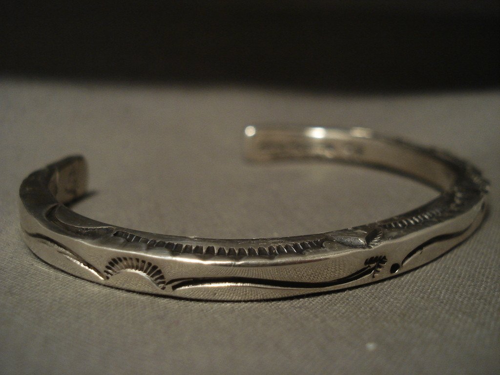 アクセサリー NAVAJO orville tsinnie Circle Bracelet Vintage Navajo Orville Tsinnie Bracelet of Natural Turquoise and