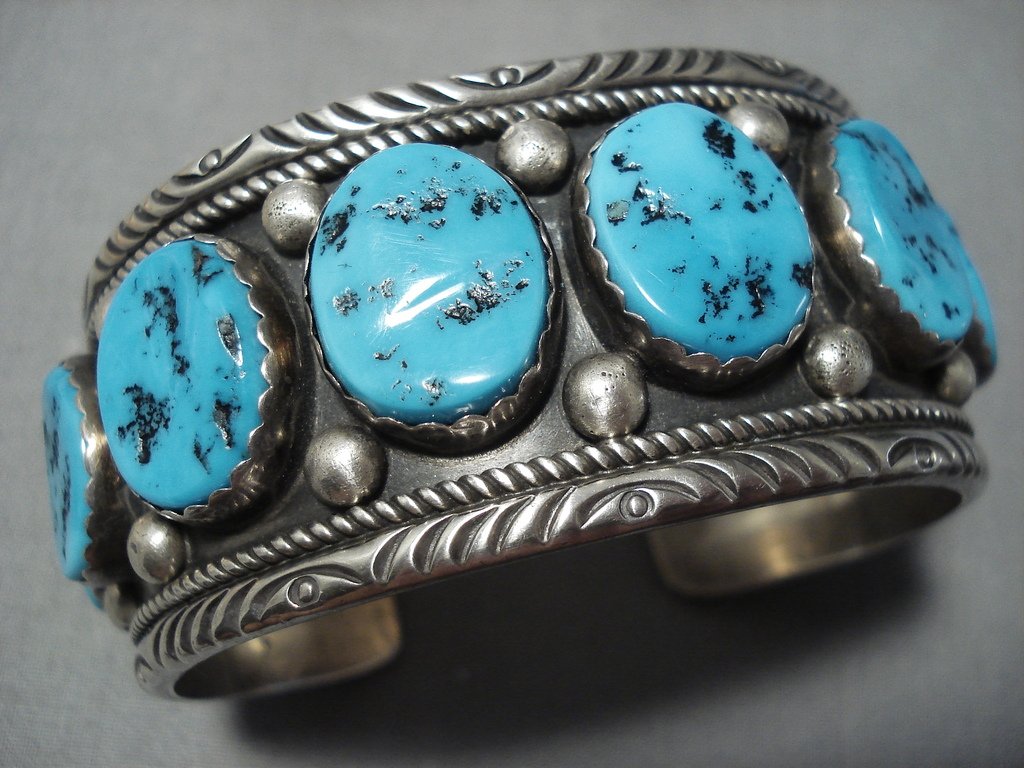 Important Ben Yazzie Turquoise Sterling Silver Vintage Native